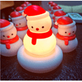thumbnail image 3 of Children Cute Night Light, Touch-Controlled Soft Silicon Night Light, Portable Led Animal Children Lamp Usb Charging (Snowman), 3 of 3