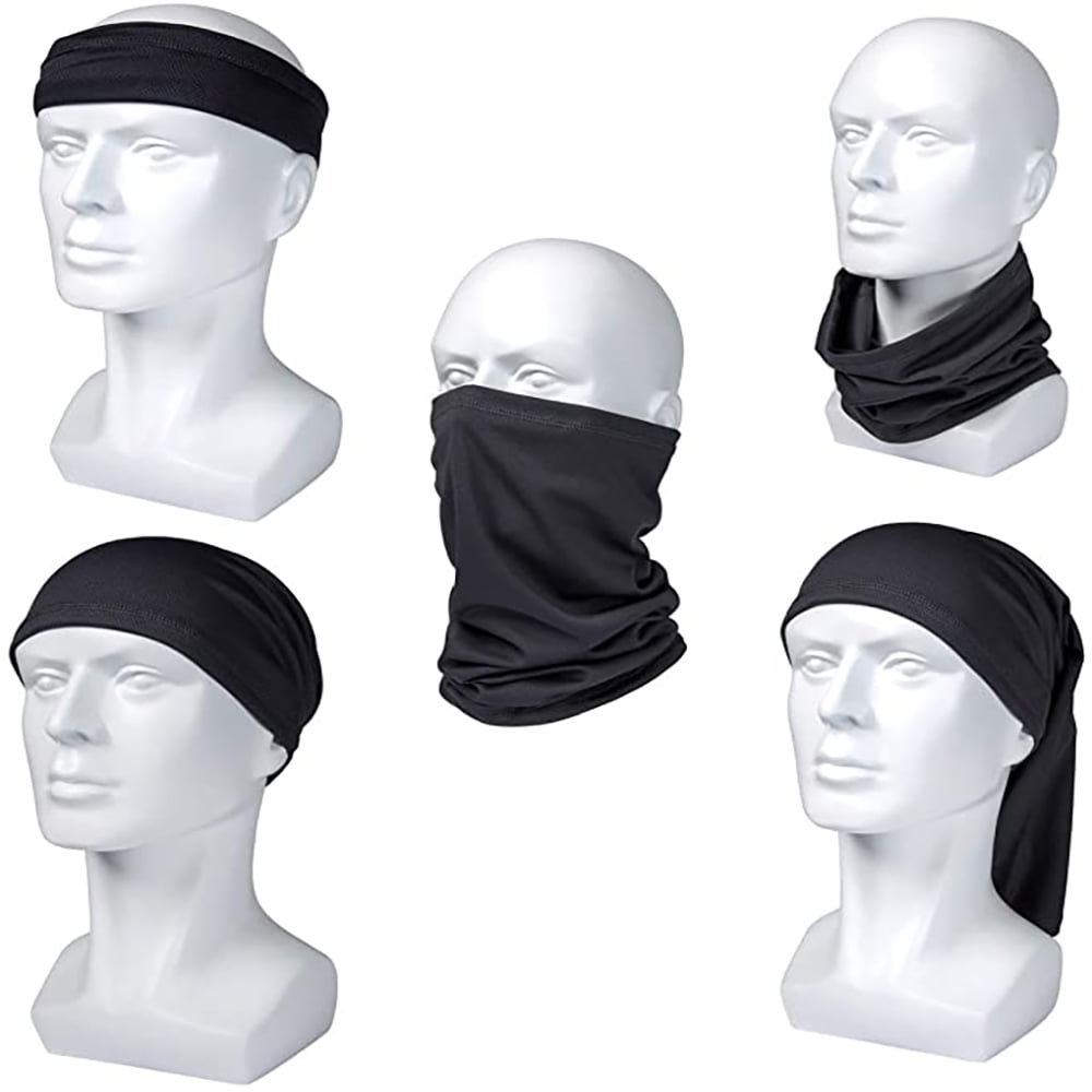 1-4 PCS Face Mask Sun Shield Neck Gaiter Bandana Fishing Motorcycle UV Headband 