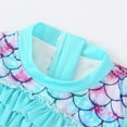 thumbnail image 3 of Girls Rash Guard Swimsuits Ruffle Floral Pattern Sun Protection Long Sleeve Bathing Suit for Teens 1-2 Years Girl Fashion, 3 of 5