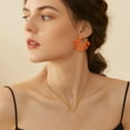 thumbnail image 3 of Earrings Silver Halloween Ear Punk Light Glow In The Dark 90S Earrings, 3 of 6
