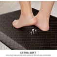 thumbnail image 4 of Kitchen Floor Mat - 4/5 Inch Thick Anti-Fatigue Kitchen Rug,Waterproof Non-Slip Kitchen Mats and Rugs Heavy Duty Ergonomic Comfort Rug for Kitchen,Office,Sink,Laundry,(22"x72", Chocolate), 4 of 14