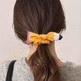 thumbnail image 5 of Xinwanna Women Hair Rope Yellow Striped Pencil Bowknot Decor Hair Tie Back-to-School Teachers Students Hair Accessories (Type A), 5 of 13