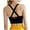 Black, variant on Bxsruta Sports Bra for Women, Womens Longline Padded Crop Tank Yoga Bras, Workout Fitness Top Black S