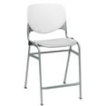 thumbnail image 3 of Home Square Plastic Counter Stool in White/Light Gray - Set of 3, 3 of 3