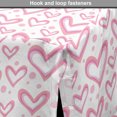 thumbnail image 4 of Vintage Valentine Dog Crate Cover, Pastel Design Pattern of Hearts and Rounds, Easy to Use Pet Kennel Cover Small Dogs Puppies Kittens, 7 Sizes, Pink Pale Pink, by Ambesonne, 4 of 6