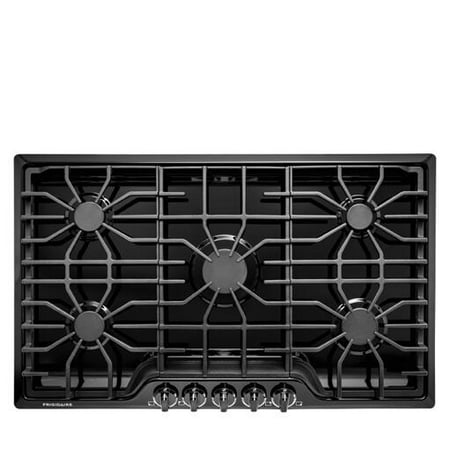 Frigidaire FFGC3626SB 36 inch ADA Compliant Built-In Gas Cooktop With 5 Sealed Burners 51000 BTU Total Output Continuous Grates Low Simmer