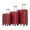 Red, variant on Hardshell Luggage, Lightweight Suitcase with Spinner Wheels, Silver