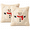 Snowman, variant on LOMYOLO Christmas Throw Pillow Covers 18x18IN Set of 2, Soft Faux Fur Holiday Decorative Pillow Covers for Couch Sofa Bed 3D Embroidered Couch Cover Home Decor Pillow Covers - Cute Reindeer