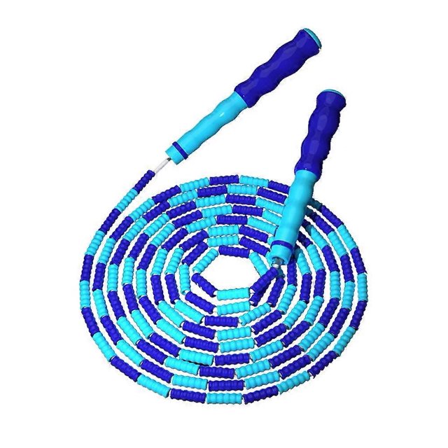 Cuerda de saltar para fitness en interiores, multicolor, con velocidad ajustable, suave, para principiantes y mujeres.