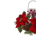 thumbnail image 5 of Nearly Natural Home Decor Poinsettia Pine & Pine Cone Candelabrum, 5 of 6