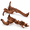 Mopani Driftwood 12.5 to 18 Inch (Pack of 2), variant on Large Driftwood For Aquarium Decor Fish Tank Reptile