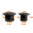 thumbnail image 2 of Conduit de Chauffage Diesel 60mm / 75mm Connecteur Rotatif Rond Plat Noir pour Voiture Camionnette Véhicule Récréatif, 2 of 5