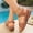 Brown, variant on Comfort Sandals for Women , Open Toe Ankle Strap Platform Beach Summer Shoes Sandals Beige Size 9