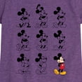 thumbnail image 3 of Mickey & Friends - Mickey Mouse Evolution - Toddler And Youth Girls Short Sleeve Graphic T-Shirt, 3 of 5