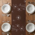 thumbnail image 4 of Table Runner 72 Inches Long for Kitchen Dining, Brown Dresser Scarf Farmhouse, Dining Table Decorations for Wedding/Parties, Spring Flora 18 x 72 In, 4 of 8