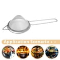 thumbnail image 2 of 4 coladores de malla fina de acero inoxidable para cócteles, alimentos de cocina, colador de té cónico (8,5 cm), 2 of 7