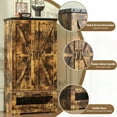 thumbnail image 2 of Casendy Kitchen Pantry Cabinets with Adjustable Shelves and Drawer, Farmhouse Kitchen Pantry Storage Cabinet with Doors, Buffet Cupboards Sideboard for Dining Room, Bathroom, Brown, 2 of 12
