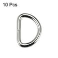 thumbnail image 2 of Uxcell D Ring Buckle 1" Metal Semi-Circular Bag Belt Hardware Craft Accessories Silver Tone 10Pcs, 2 of 2