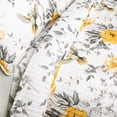 thumbnail image 4 of Lush Decor Penrose Floral Cotton Reversible Quilt, King, Yellow/Gray, 3-Pc Set, 4 of 5