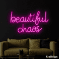 thumbnail image 4 of Craftnamesign Beautiful Chaos Neon Sign, Girl Room Wall Art, Bar Decor, 4 of 4