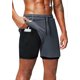 thumbnail image 1 of men's grey m size yard shorts,mesh shorts,men's mesh basketball shorts,men's mesh athletic shorts, 1 of 4