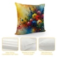 thumbnail image 4 of Shiartex Farmhouse Flower Throw Pillow Covers 18x18, Colorful Plants Flowers Pillows Cushion Cover, Modern Decorative Square  Pillowcases for Gift Sofa Couch Bedroom Living Room Car, 4 of 5