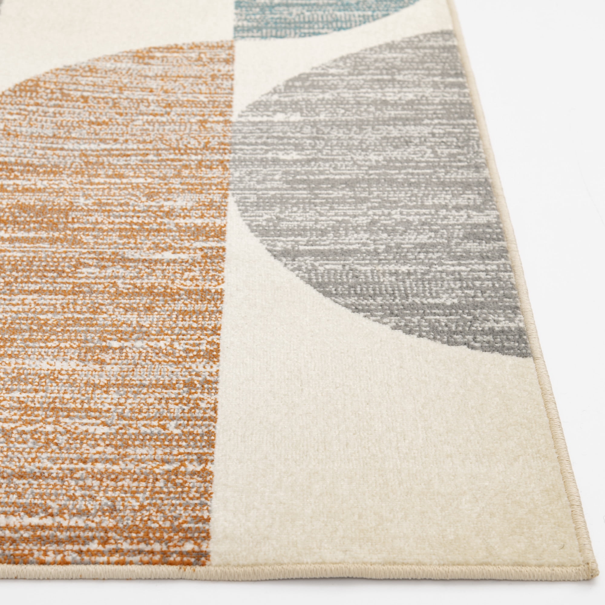 Loomaknoti Tecopa Trayza 2' x 7' Ivory Geometric Outdoor Runner Rug