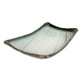 thumbnail image 3 of Pack Of 5 Ceramic Zen Blue Dinner Salad Sushi Entree Curved Platter Plate 10.5"L, 3 of 6
