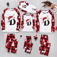 thumbnail image 5 of Fgnfyis Matching Family Christmas Pajamas Deer Horn Letter Print Long Sleeve Pajamas Set Loungewear, 5 of 6