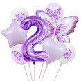 thumbnail image 1 of Decoración de fiesta de segundo cumpleaños para niñas, color morado, 1 of 3