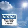 thumbnail image 6 of Truck Drivers Must Wait In This Area OSHA Notice Aluminum Sign 18 Inch x 12 Inch - 10 Pack, 6 of 8