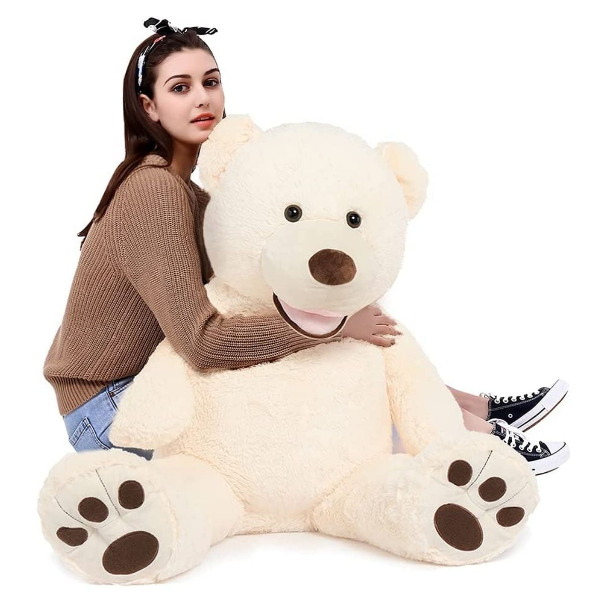 Big Teddy Bear 39 Inch Stuffed Animals Plush Toy for Girlfriend Children Gift for sale online 