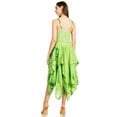 thumbnail image 2 of Sakkas Annabella Corset Bodice Handkerchief Hem Dress - Green - One Size Plus, 2 of 5
