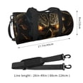thumbnail image 2 of Easygdp Metal Evil Skull Bolsa de Viaje, Bolsa de Mano, Bolsa de Gimnasio, Bolsa de Equipaje para Viaje, 2 of 6