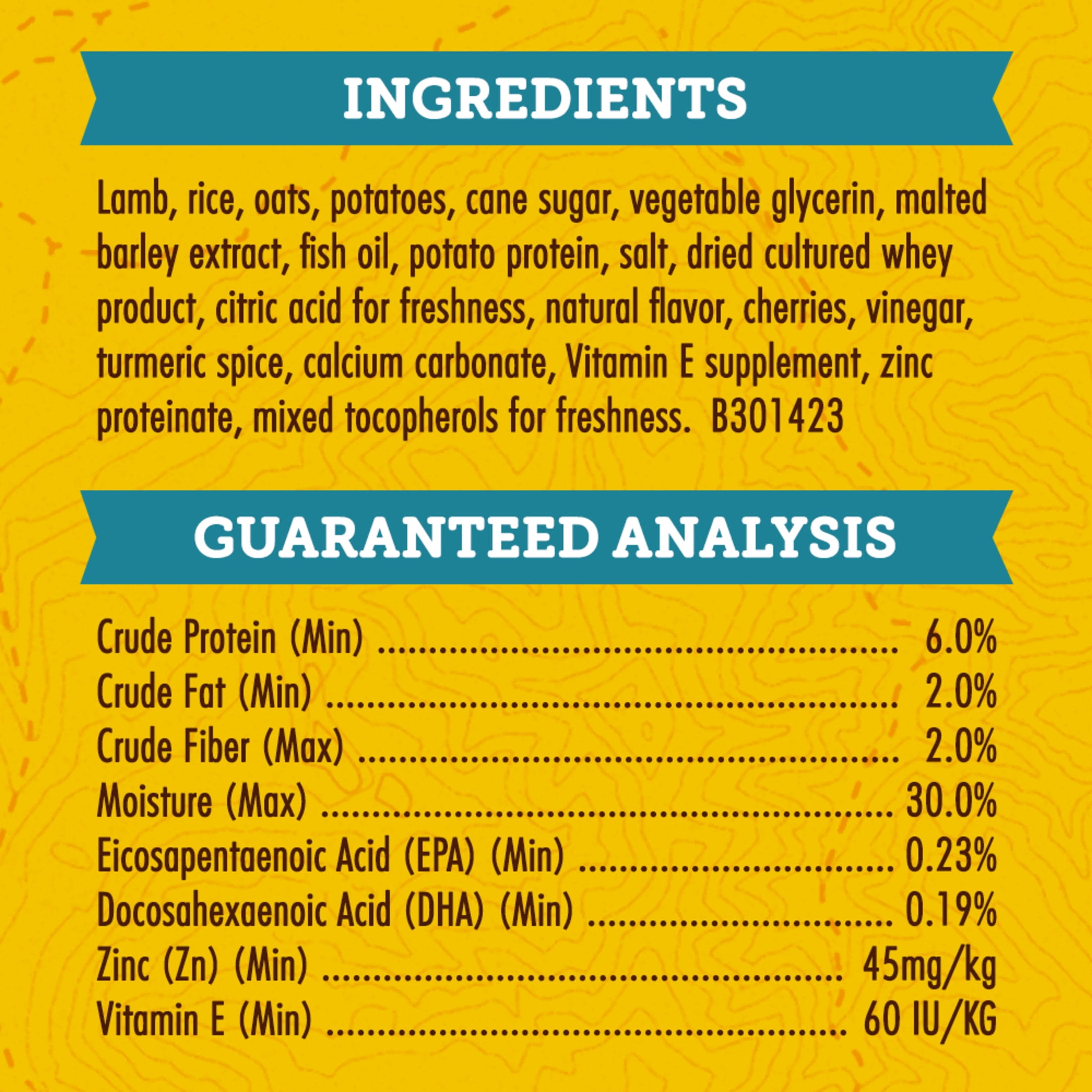 (8 pack) Zuke's Puppy Naturals Dog Training Treats, Lamb & Chickpea Recipe, Tender Chews, 5 oz Pouch