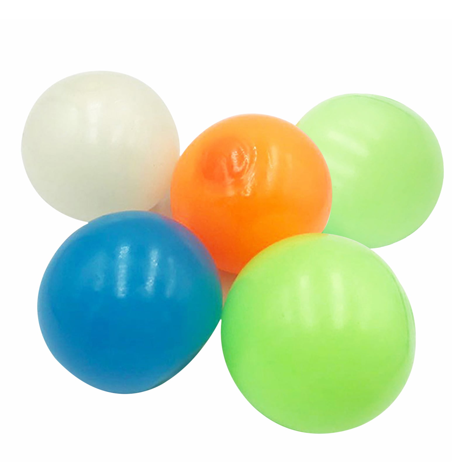 5Pcs Sticky Balls Fluorescent for Ceiling Stress Relief Globbles Stress Toys 