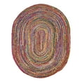 thumbnail image 3 of Unique Loom Braided Chindi Collection Area Rug - Layer (8' x 10' Oval Multi/Blue), 3 of 7