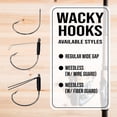 thumbnail image 4 of Reaction Tackle Wide Gap Wacky Hooks - #3/0 - Weedless wire guard, 4 of 8