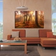 thumbnail image 4 of Autumn Sunbeams Forest Light Canvas Wall Art Colorful Autumn Framed Painting For Livingroom Office Bedroom Wall Decor Ready to Hang, 4 of 6