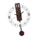 thumbnail image 3 of Reloj de pared acrílico decorativo silencioso sin tictac redondo nórdico colgante reloj hogar Blanco, 3 of 9