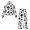 Black Mushroom Moon Star Print, variant on CHAQLIN Green Lucky Four-Leaf Herb Pattern Womens 2 Piece Outfits Tracksuit Sweatsuit Set, With Pockets Anti-Deform Women's Casual Outfit Anti-Shrink Women's Casual Tracksuit for Café Date Autumn