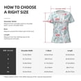 thumbnail image 5 of Naloa Tropical Flamingo Print T-Shirts Short Sleeve V Neck Tees for Women Fashion Tops Trendy Lightweight Soft Casual Summer Outfits Clothes, 5 of 5
