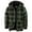Green, variant on Thick Flannel Plaid Jackets for Men Sherpa Thermal Fleece Lined Hoodies Full Zip Up Hoodie Winter Outwear