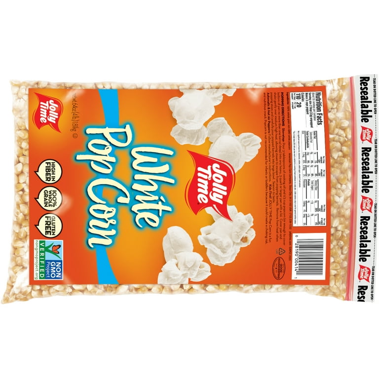 JOLLY TIME White Popcorn Kernels, 64 oz. Bag - Gluten-Free