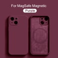 thumbnail image 1 of For Magsafe-funda magnética de silicona líquida para móvil, cubierta de carga inalámbrica para Apple iPhone 14, 13, 11, 12 Pro Max, Mini, XR, XS Max, 8 Plus, SE, 1 of 4
