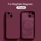 thumbnail image 1 of For Magsafe-funda magnética de silicona líquida para móvil, cubierta de carga inalámbrica para Apple iPhone 14, 13, 11, 12 Pro Max, Mini, XR, XS Max, 8 Plus, SE, 1 of 4