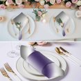 thumbnail image 2 of Gray Purple Cloth Napkins, Modern Gradient Geometric Washable and Reusable Dinner Napkins Set of 4, Table Napkin for Kitchen Party Birthday Wedding Hotel Housewarming 20"x20", 2 of 8