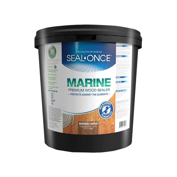Seal Once Marine Premium Wood Sealer BRONZE CEDAR 5 gal
