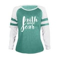 thumbnail image 3 of TINZ T-Shirt Décontracté pour Femmes à Col Rond, Partiellement Imprimé, à Manches Longues, Haut de Course pour Femmes, Lot de T-Shirts à Manches Longues pour Femmes, T-Shirts en Polyester pour Femmes, 3 of 3