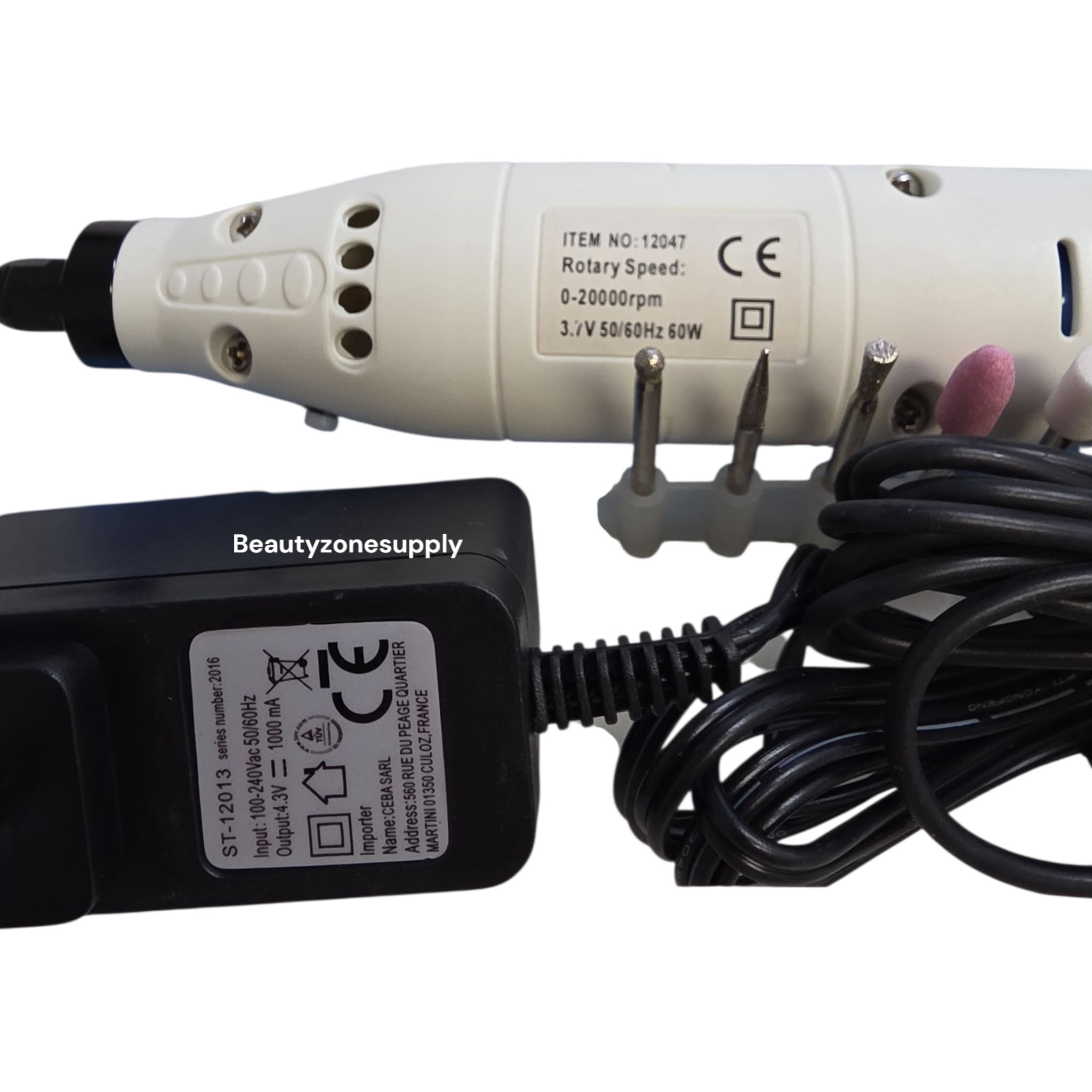 Pro Tool Cordless Nail Drill  Callus Remover – 20,000 RPM Rechargeable File